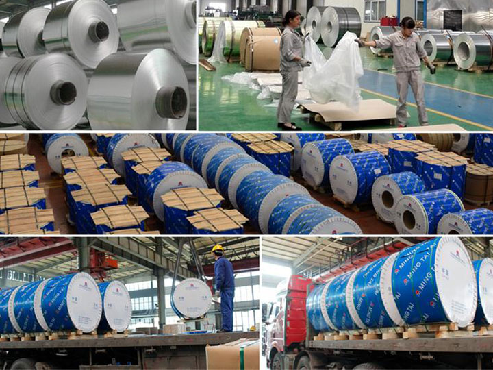 螺旋燈頭料用3004/3104鋁卷包裝防潮 螺旋燈頭料用3004/3104鋁卷包裝防潮